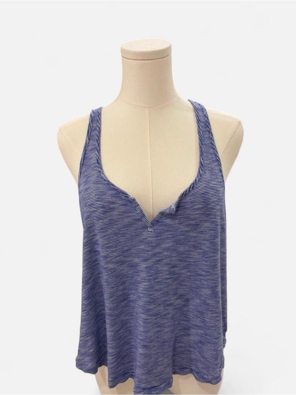 Aerie blue Striped Tank Top